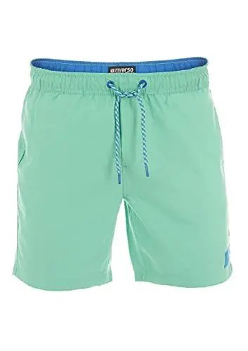Produktbild: riverso Badehose Herren lang Badeshorts RIVDavid Regular Fit Schwimmhose Elastischer Bund Grün XXL, Größe:XXL, Farbe:Bright Green (12600)