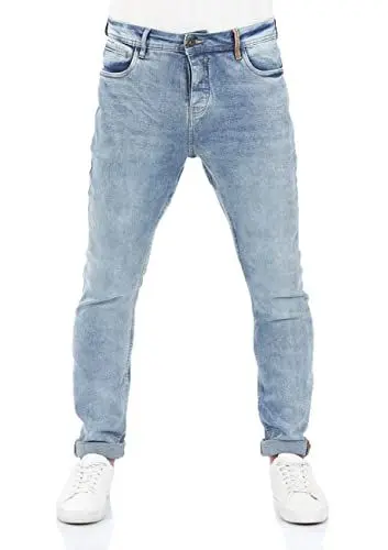 Produktbild: riverso Jeans Herren Stretch Tapered Fit RIVToni Jeanshose Hose Denim, Farbe:Light Blue Denim (L148), Größe:31W / 32L