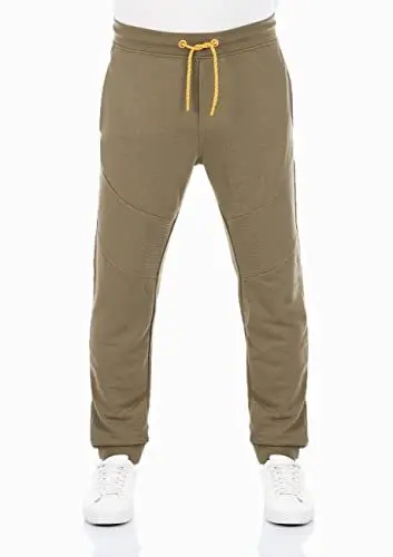 Produktbild: riverso Herren Sweathose RIVVeit Trainingshose Biker Jogger Jogginghose Sporthose Freizeithose Slim Fit Einfarbig Baumwolle Grün M, Größe:M, Farbe:Ivy Green