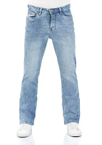 Produktbild: riverso Jeans Herren Stretch Bootcut RIVFalko Jeanshose Hose Denim Blau w33, Farbe:Light Blue Denim (L148), Größe:33W / 32L