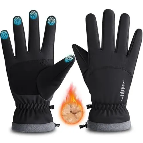 Produktbild: rivmount Winterhandschuhe für Herren Damen,Thermo-Handschuhe,Wasserdicht Fahrradhandschuhe,Winddicht Touchscreen Handschuhe,Warme Skihandschuhe für Laufen,Skifahren,Wandern,Radfahren,Motorrad RG802