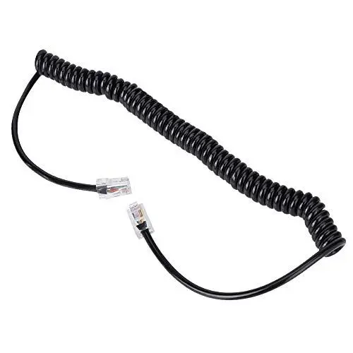 Produktbild: RJ45 8-poliges Mikrofonkabel RJ45-Kabel für Icom Black Abs RJ45 8-poliges Mikrofonkabel für Autoradio-Lautsprechermikrofon Hm 98 Hm 133