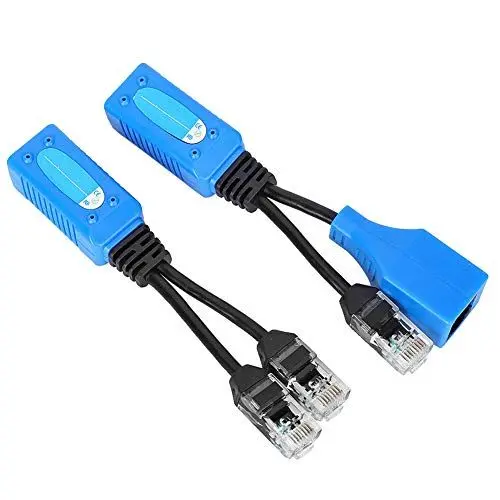 Produktbild: RJ45 POE Splitter Combiner Stromkabel-Kit für IP-Sicherheitskameras
