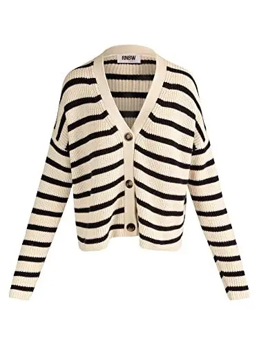 Produktbild: RNBW Damen Strickjacke, Creme Navy, XS EU