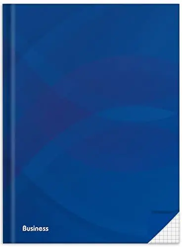 Produktbild: RNKVERLAG 46468 - Notizbuch „Business blau“ in DIN A5 kariert, mit 96 Blatt 70 g/m², 1 Stück