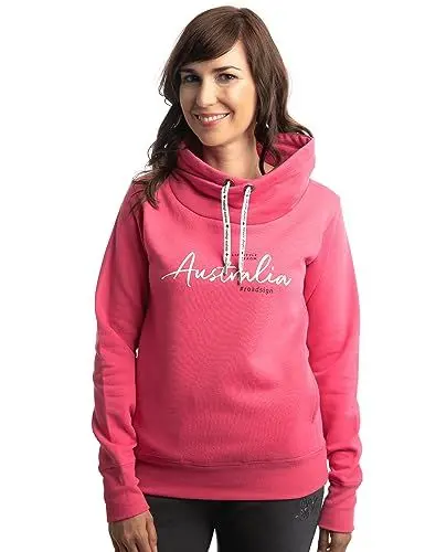 Produktbild: ROADSIGN australia Damen Tube mit Schlauchkragen, Kordelzug und Logo-Print Pink | XL