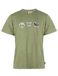 Produktbild: Roadsign Australia Herren T-Shirt mit Frontprint & U-Ausschnitt - Essential für Dein Abenteuer Oliv | L