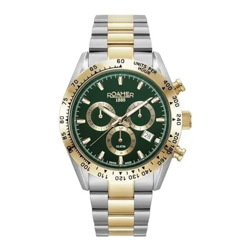 Produktbild: Roamer Herren Uhr Analog Quarz Chronograph 850837 47 75 20 Monza 100 Edelstahl