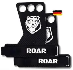 Produktbild: Roar® Crossfit Handschuhe, Hand Grip, Crossfit Grips, Piloxing Handschuhe, Grips Crossfit, Rep Ahead, Riemchen Turnen, Handschutz, Fitness, Wodies, Calisthenics, Weightlifting, Gym, Bars (L)
