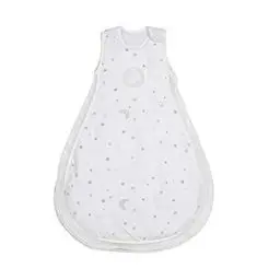 Produktbild: roba Babyschlafsack 62/68 cm - Easy Air Sternenzauber - Sommer Schlafsack für Neugeborene - aus Baumwolle mit Mesh Einsätzen - Stern Motiv in Weiß