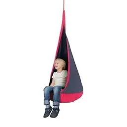 Produktbild: roba Hängehöhle für Kinder - Hängesessel / Hängesack für Kinderzimmer - Indoor und Outdoor nutzbar - bis 50 kg belastbar - Rot / Blau