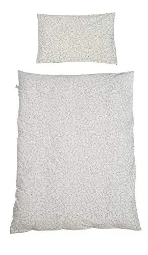Produktbild: roba Kinderbettwäsche 100 x 135 cm miffy - Baby Bettwäsche Set inkl. Decken & Kopfkissenbezug 100x135 / 40x60 cm - aus Baumwoll-Jersey für Kinder & Babybett - Grau