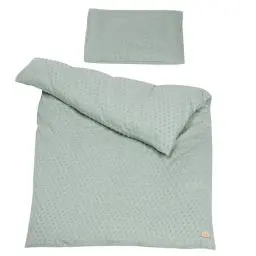 Produktbild: roba Kinderbettwäsche Lil Planet 100 x 135 cm - 2-teiliges Bettwäsche Set - Bio Baumwolle - GOTS und Oeko-Tex 100 zertifiziert - Frosty Green