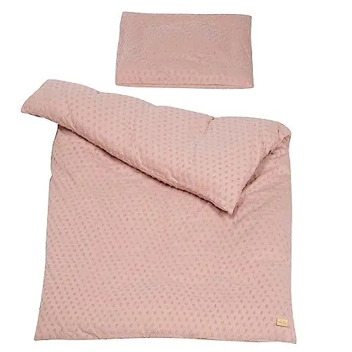Produktbild: roba Kinderbettwäsche Lil Planet 100 x 135 cm - 2-teiliges Bettwäsche Set - Bio Baumwolle - GOTS und Oeko-Tex 100 zertifiziert - Rosa / Mauve