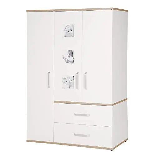 Produktbild: roba Kleiderschrank, Weiss, 134,5 x 55 x 193 cm