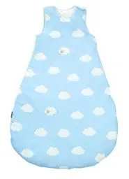 Produktbild: roba Schlafsack Kleine Wolke 90 cm - Babyschlafsack ganzjahres / ganzjährig - Baumwolle atmungsaktiv - Schlummersack für Kinder unisex - Hellblau