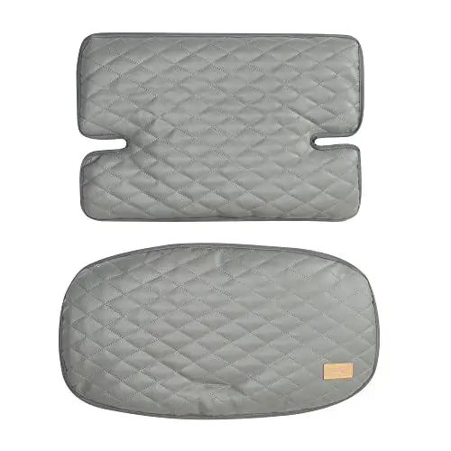 Produktbild: roba Sitzverkleinerer Sit Up Luxe - 2-teilige Hochstuhleinlage Stone gesteppt - Sitzkissen Sit Up Treppenhochstühle, AUR 100% Polyester, Dunkelgrau