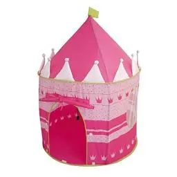 Produktbild: roba Spielzelt für Kinder Prinzessinnen Schloss - Kinderzelt und Spielhaus aus Stoff inkl. Tasche - für Mädchen und Jungen - Outdoor & Indoor - Rosa, 1 Stück (1er Pack)