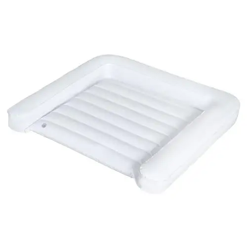 Produktbild: roba Wickelauflage aufblasbar 85 x 75 cm- Platzsparend & leicht abwaschbar - Wickelunterlage wasserdicht aus Kunststoff - Wickeltischauflage ideal unterwegs auf Reisen - Weiß