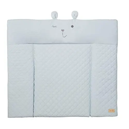 Produktbild: roba Wickelauflage soft roba Style - 85 x 75 cm - Wickeltischauflage abwaschbar - Baby Wickelunterlage mit Bären Motiv - Lil Cutie Benny - Hellblau