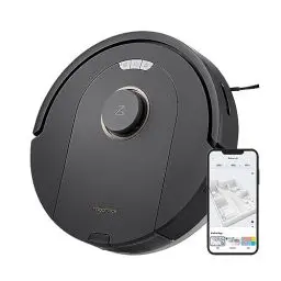 Produktbild: roborock Q5 Pro Saugroboter mit DuoRoller-Bürste, 5500Pa Saugkraft, 770mL Staubbehälter, 180mL Wassertank, Staubsauger Wischroboter PreciSense-LiDAR-Navigation Teppiche Tierhaare App/Alexa, Schwarz