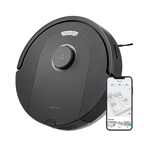 Produktbild: roborock Q5 Pro Saugroboter mit DuoRoller-Bürste, 5500Pa Saugkraft, 770mL Staubbehälter, 180mL Wassertank, Staubsauger Wischroboter PreciSense-LiDAR-Navigation Teppiche Tierhaare App/Alexa, Schwarz