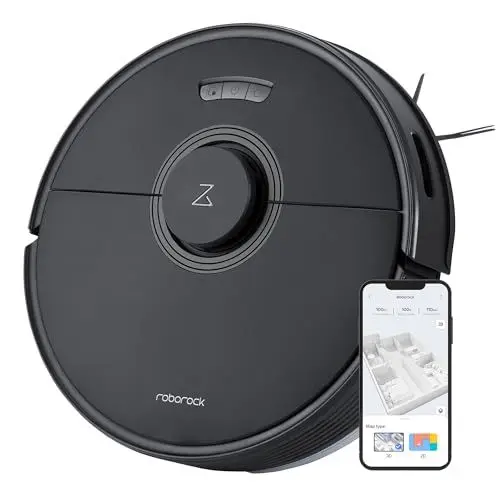 Produktbild: roborock Q7 Max Saugroboter mit Vollgummibürste, 4200Pa Saugkraft, Staubsauger Wischroboter PreciSense-LiDAR-Navigation & 3D Mapping, Teppiche, Tierhaare, App/Alexa (Schwarz)