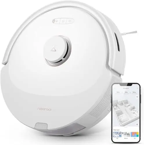Produktbild: roborock Q8 Max Saugroboter mit DuoRoller-Bürste, 5500Pa Saugkraft, 470mL Staubbehälter, 350mL Wassertank, Staubsauger Wischroboter PreciSense-LiDAR-Navigation (Weiß)
