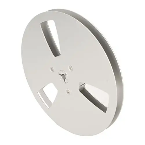 Produktbild: Robuste 7-Zoll-Leerspule für Reel-to-Reel-Bandmaschinen – 3-Loch-Öffnungsmaschinenteil aus Aluminiumlegierung (SILVER)