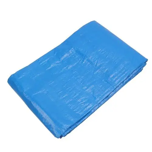 Produktbild: Robuste Poly-Plane, Reißfest, UV-beständig, 6 X 6 M, Blau, Wasserdicht, Mehrzweck-Plane mit Metallösen für Boote, LKWs, Autos, Terrassenmöbel Im Freien und Mehr, 19,69 X 19,69