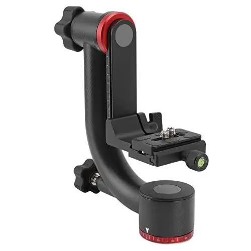 Produktbild: Robuster Gimbal-Stativkopf, Aluminiumlegierung 360 ° Panorama-Gimbal-Kugelkopf mit Einer 1/4 