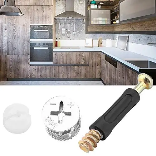 Produktbild: Nockenbeschläge, Möbelbefestigung, 3-in-1-Möbelverbindungssatz, 25 Stück/Set, Exzenterrad-Nockenschloss Zur Befestigung von Kleiderschrank und Schrank