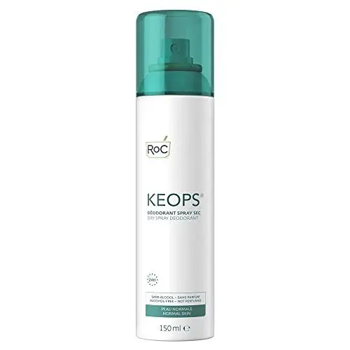 Produktbild: RoC KEOPS Spray Trocken Deodorant - 48 Stunden Wirkung - Alkoholfrei - Parfümfrei - Ohne Treibgas - für die Normale Haut - 150 ml