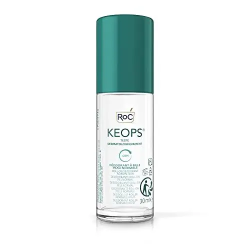 Produktbild: RoC - KEOPS Roll-On Deodorant - Normale Haut - Anti-Transpirant - 48 Stunden Wirksamkeit - Alkoholfrei und Parfümfrei - 30 ml