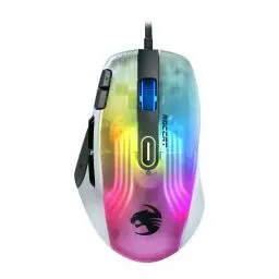 Produktbild: Roccat Kone XP - Gaming-Maus mit 3D-Beleuchtung und optischem Sensor mit 19.000DPI, Krystal 4D-Mausrad, Multi-Button-Funktionalität und AIMO RGB-Beleuchtung, weiß