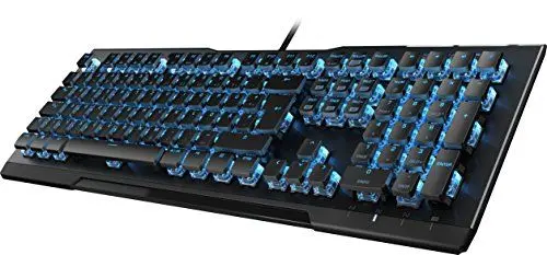 Produktbild: Roccat Vulcan 80 - Mechanische Gaming Tastatur, blaue LED Einzeltastenbeleuchtung, Roccat Titan Switches, Aluminiumoberfläche, Multimedia-Tasten