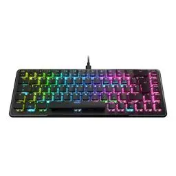Produktbild: Roccat Vulcan II Mini 65% Optical Gaming Tastatur (DE-Layout), RGB-Beleuchtung, abnehmbares Kabel, Aluminiumoberfläche, schwarz, ROC-12-041