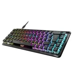 Produktbild: Roccat Vulcan II Mini Air – 65 Prozent Wireless optische mechanische Gaming-Tastatur, anpassbare RGB-Beleuchtung, abnehmbares Kabel, Titan II Linear Schalter, Aluminiumplatte, Schwarz
