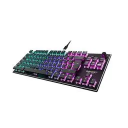 Produktbild: Roccat Vulcan TKL -Kompakte Mechanische RGB Gaming Tastatur, AIMO LED Einzeltastenbeleuchtung, Titan Linear Switches, Aluminiumoberfläche, Multimediarad, QWERTZ