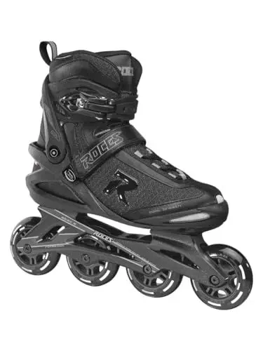 Produktbild: Roces Herren ICON Inline-Skates, Black-Dark-Charcoal, 37