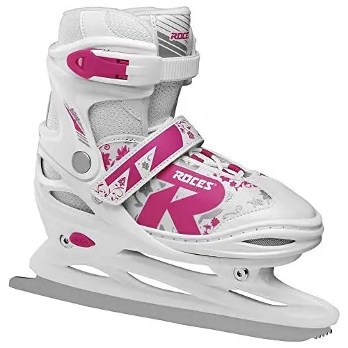 Produktbild: Roces Kinder Jokey Ice 2.0 Verstellbarer Schlittschuh, White/Fuchsia, 34-37