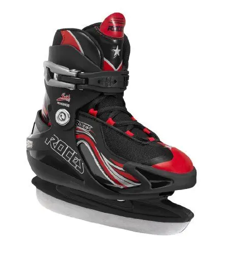 Produktbild: Roces Kinder Swish 1.0 Boy Schlittschuh-verstellbar, Black/Red/Silver, 30-35