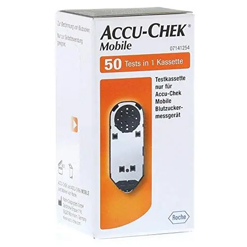 Produktbild: Roche Diagnostics ACCU CHEK Mobile Testkassette 50 Stück 10270545