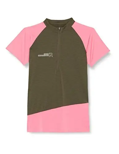 Produktbild: ROCK EXPERIENCE REWT01491 Merlin SS HZ T-Shirt Women 1924 Olive Night+0781 PINK Lemonade L