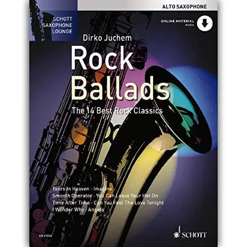 Produktbild: Rock Ballads: Die 14 besten Rockklassiker. Alt-Saxophon. (Schott Saxophone Lounge)