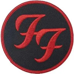 Produktbild: Rock Off officially licensed products Foo Fighters Patch Circle Logo offiziell Embroidered woven iron on 105 x 45mm One Size