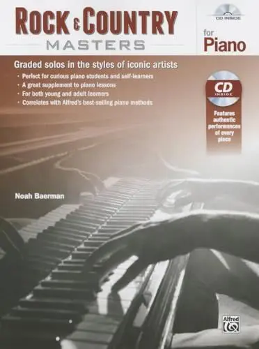 Produktbild: Rock & Country Masters for Piano: Graded Solos in the Styles of Iconic Artists (incl. CD)