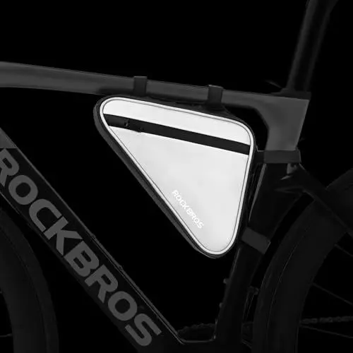 Produktbild: ROCKBROS Fahrradtasche Tasche für Fahrrad Dreiecktasche Reflektierende Rahmentasche für MTBs, Rennräder und E-Bikes ca. 0,9L