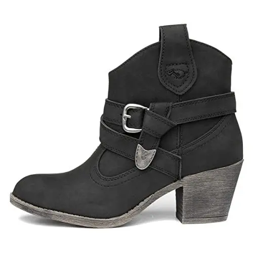 Produktbild: Rocket Dog Damen Satire Kurzschaft Cowboystiefel, Black A00, 39 EU