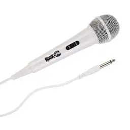Produktbild: RockJam Karaoke Microphone Wired Unidirectional Dynamic Microphone with Three Metre Cord - White